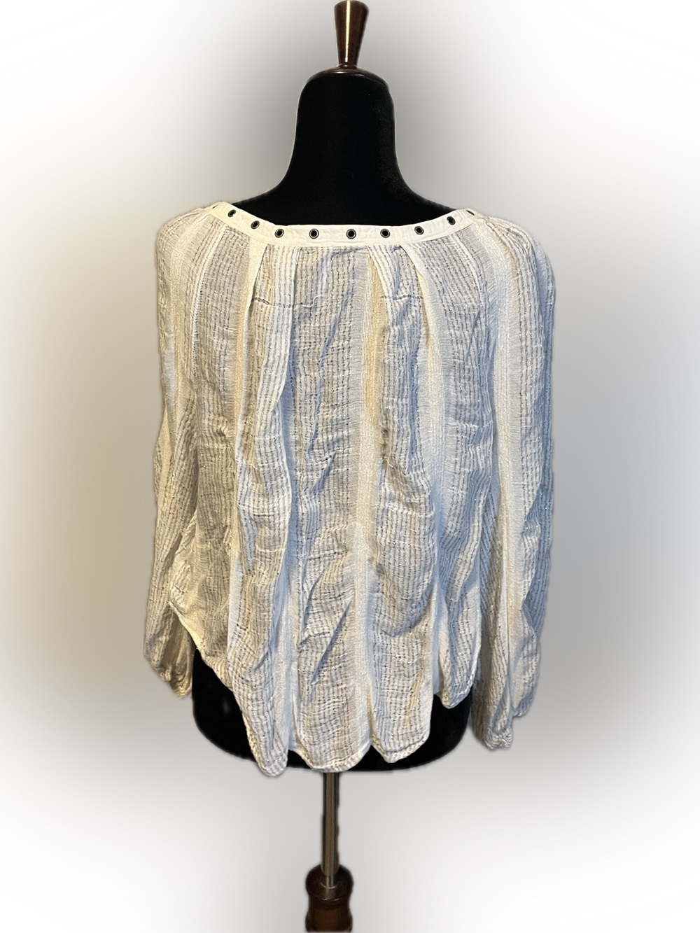 Free People Against All Odds Gauzy Boho Blouse size XS - Picture 5 of 13